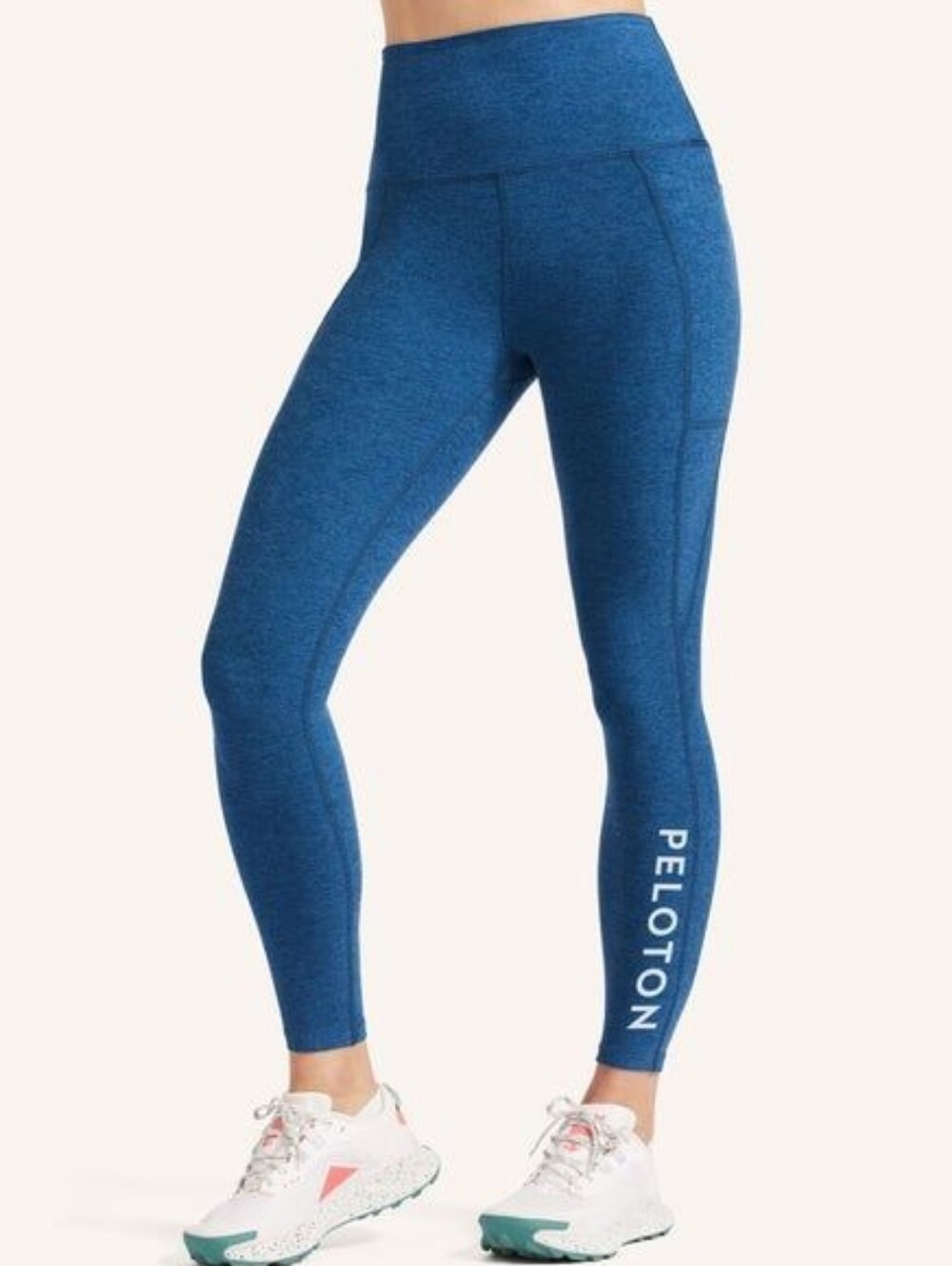 Peloton x Beyond Yoga Out Of Pocket Blue Spacedye High Rise Tight Leggings